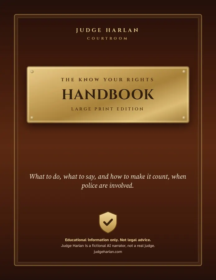 Cover of The Know Your Rights Handbook, Large Print Edition